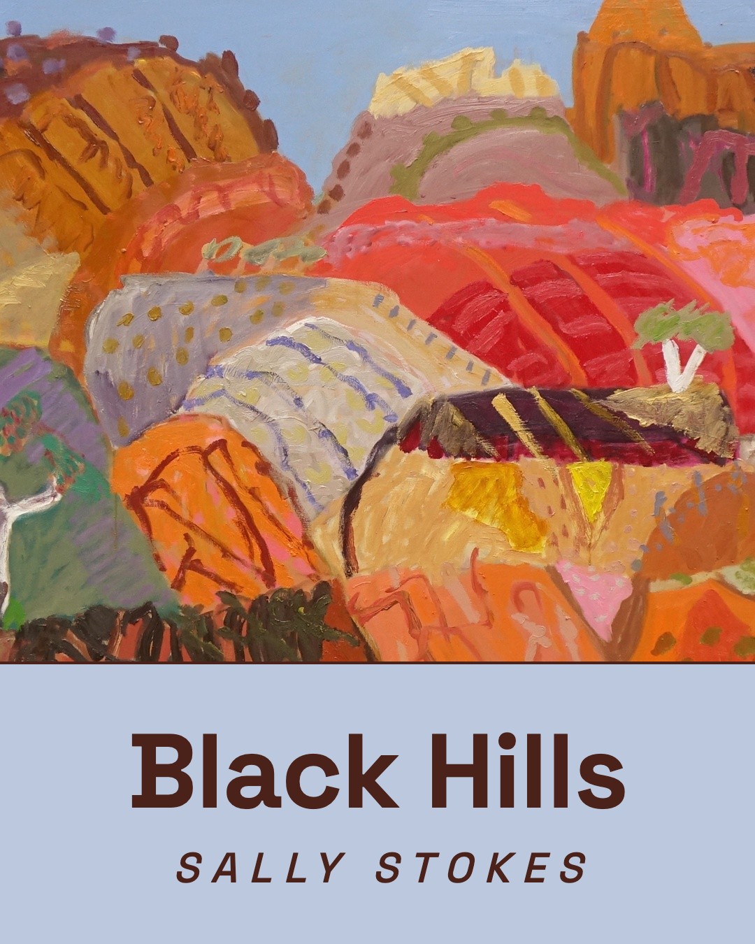 Black Hills exhibition postcard, Sally Stokes